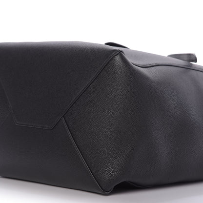 Celine Soft Grained Calfskin Medium Belt Cabas Phantom Black 7 of 9