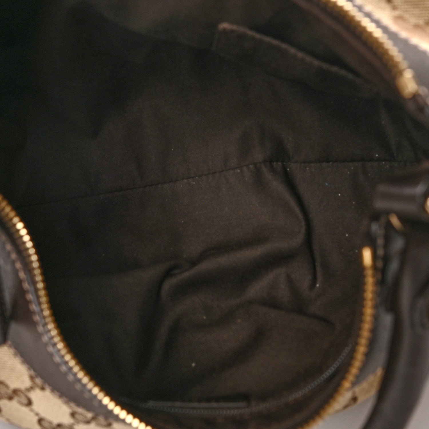 Gucci Monogram Medium D Gold Ring Hobo Dark Brown 5 of 10