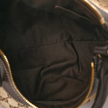 Gucci Monogram Medium D Gold Ring Hobo Dark Brown 5 of 10