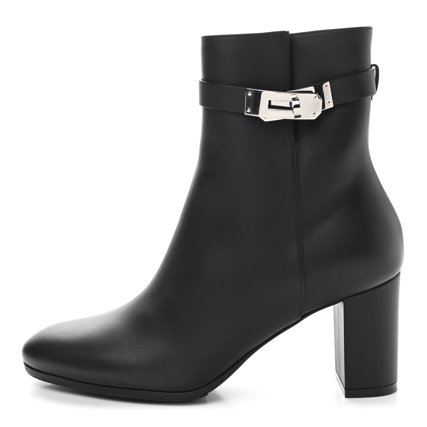 Hermes Calfskin Saint Germain Ankle Boots 38 Black 1 of 9