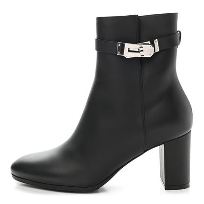 Hermes Calfskin Saint Germain Ankle Boots 38 Black 1 of 9