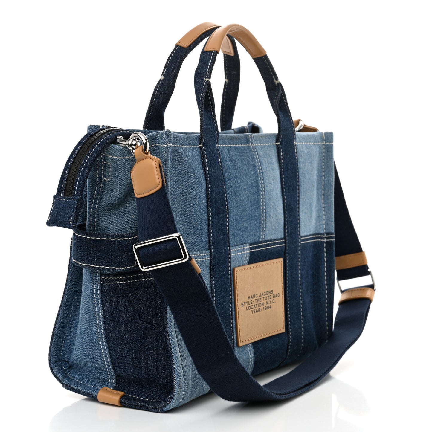 Denim Canvas Medium The Tote Bag Blue