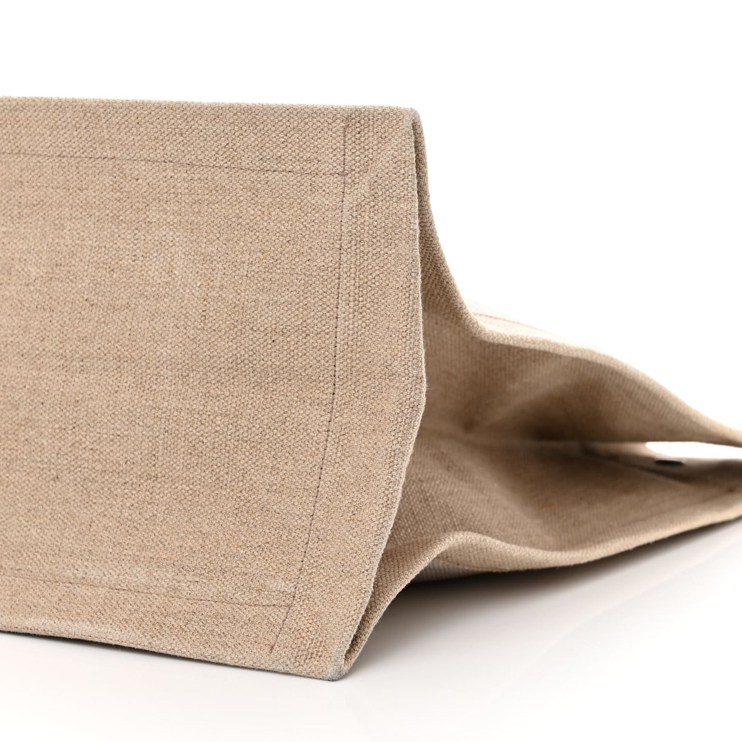 Linen Calfskin Rive Gauche Tote Optic White