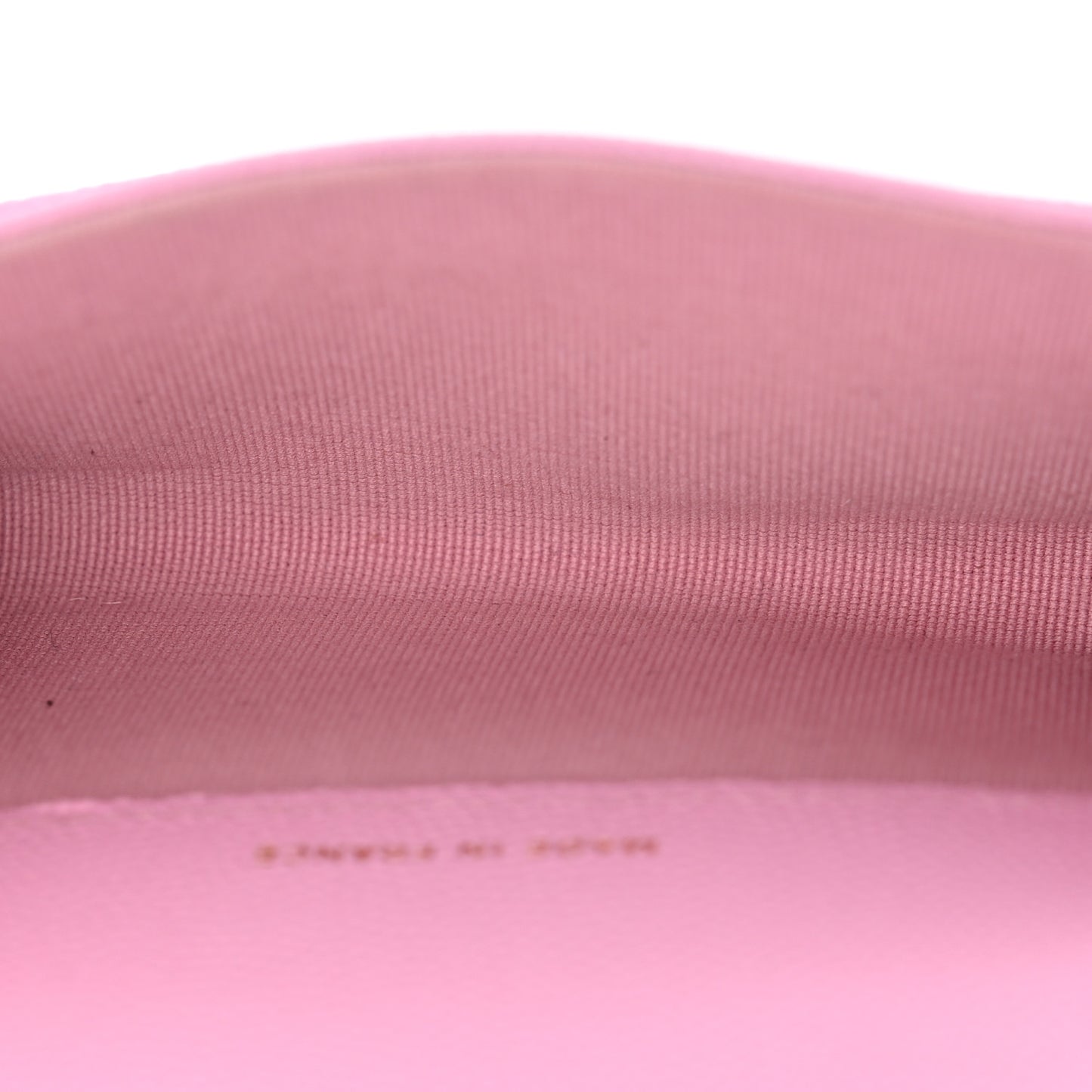 Caviar Quilted Flap Card Holder Wallet Pink