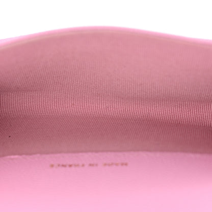 Chanel Caviar Quilted Flap Card Holder Wallet Pink 5 of 10