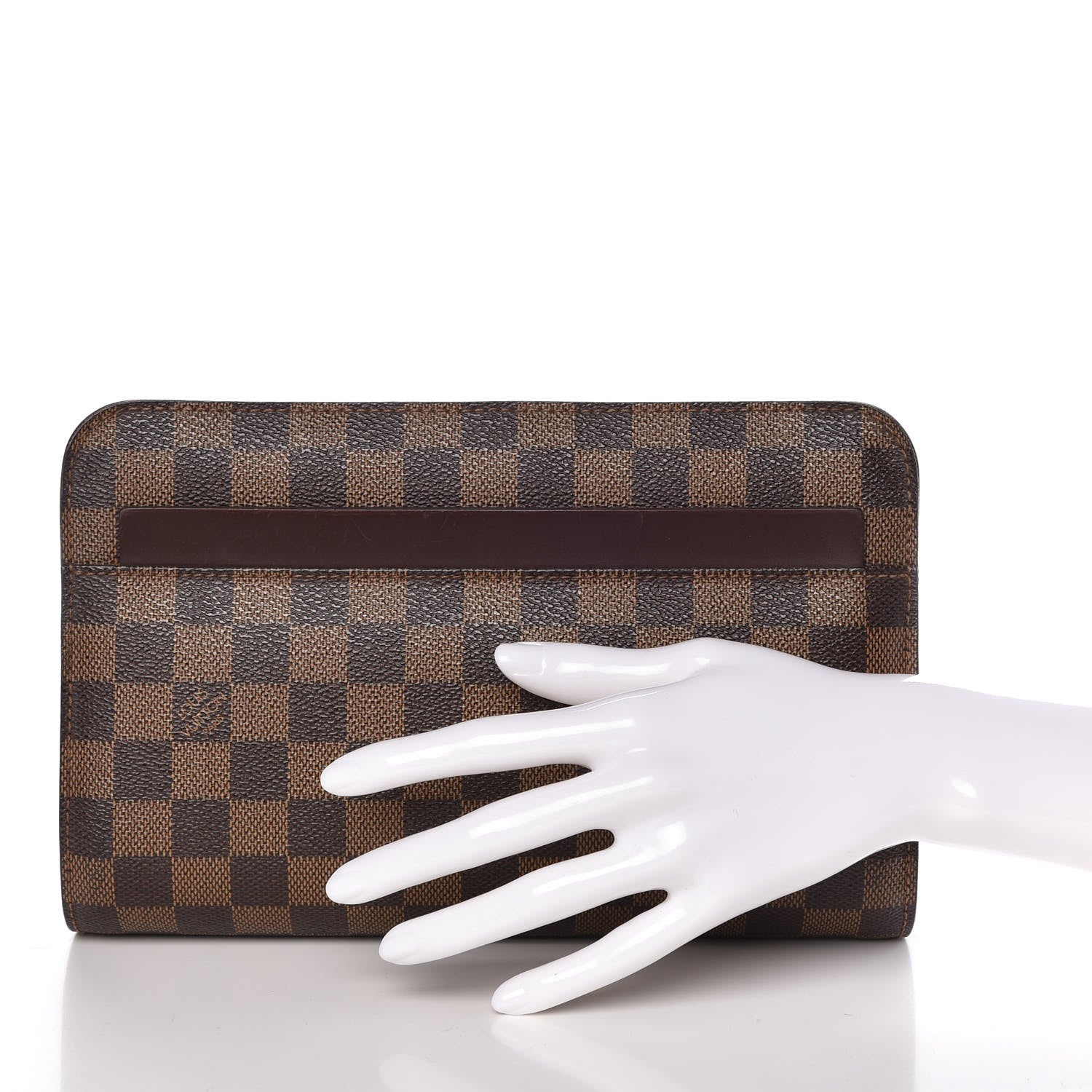 Louis Vuitton Damier Ebene Pochette Saint Louis Clutch 2 of 7