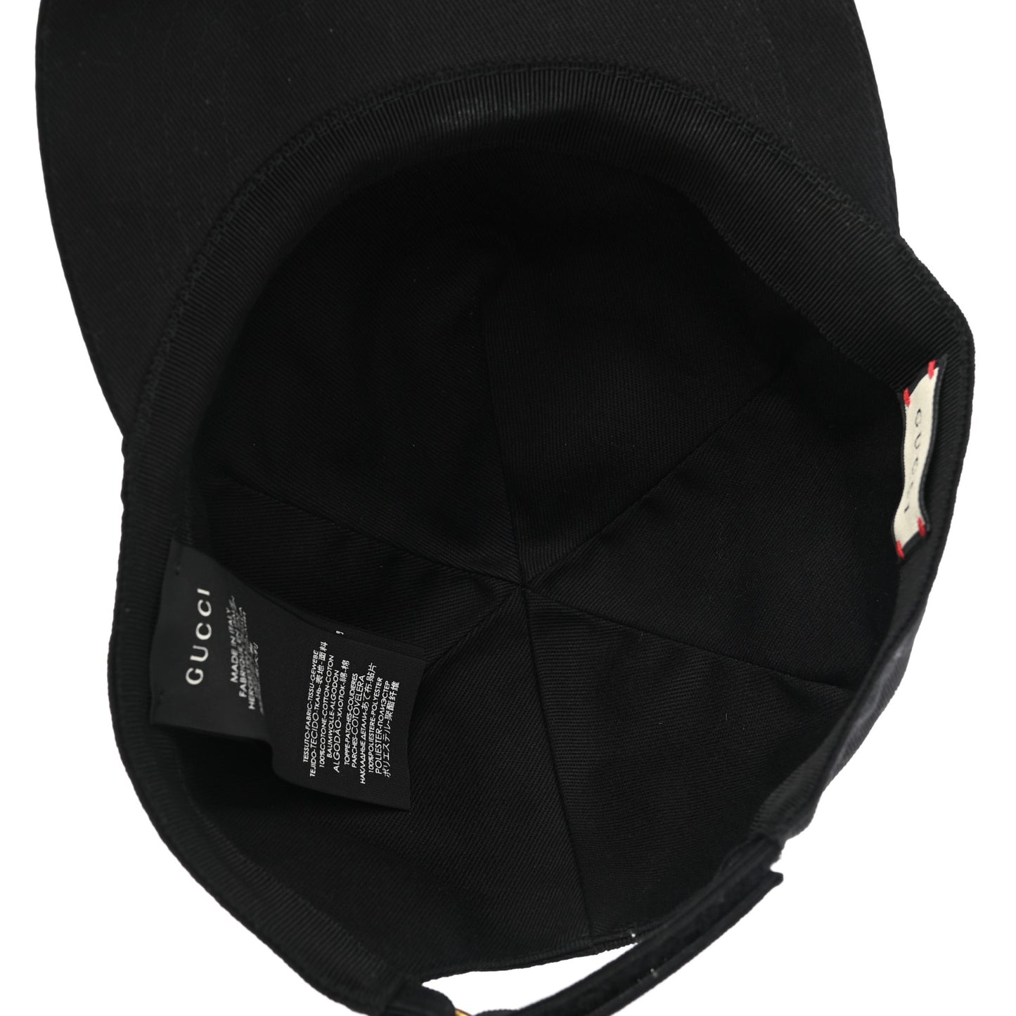 Cotton Loved Gucci Baseball Hat M Black