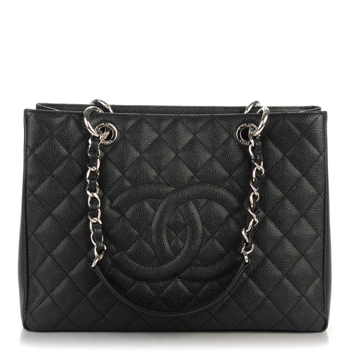 Chanel Caviar Quilted Grand Shopping Tote GST Black 1 of 7