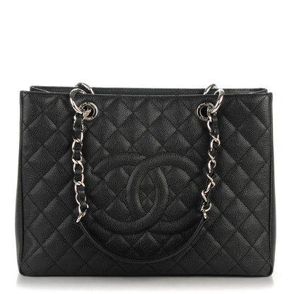 Chanel Caviar Quilted Grand Shopping Tote GST Black 1 of 7