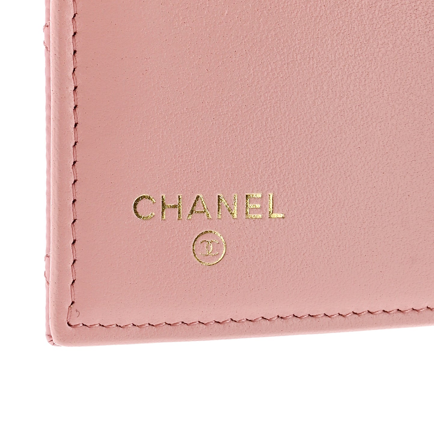 Caviar Quilted Medium Flap Wallet Light Pink