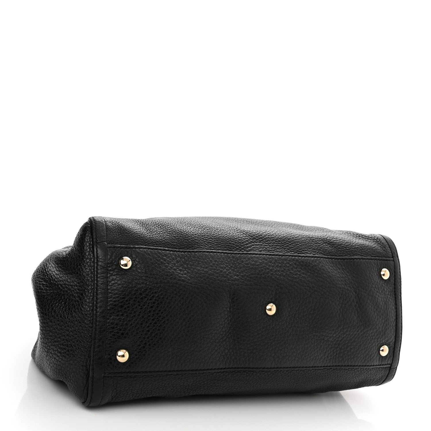 Gucci Pebbled Calfskin Medium Soho Shoulder Bag Black 4 of 10