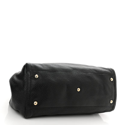 Gucci Pebbled Calfskin Medium Soho Shoulder Bag Black 4 of 10