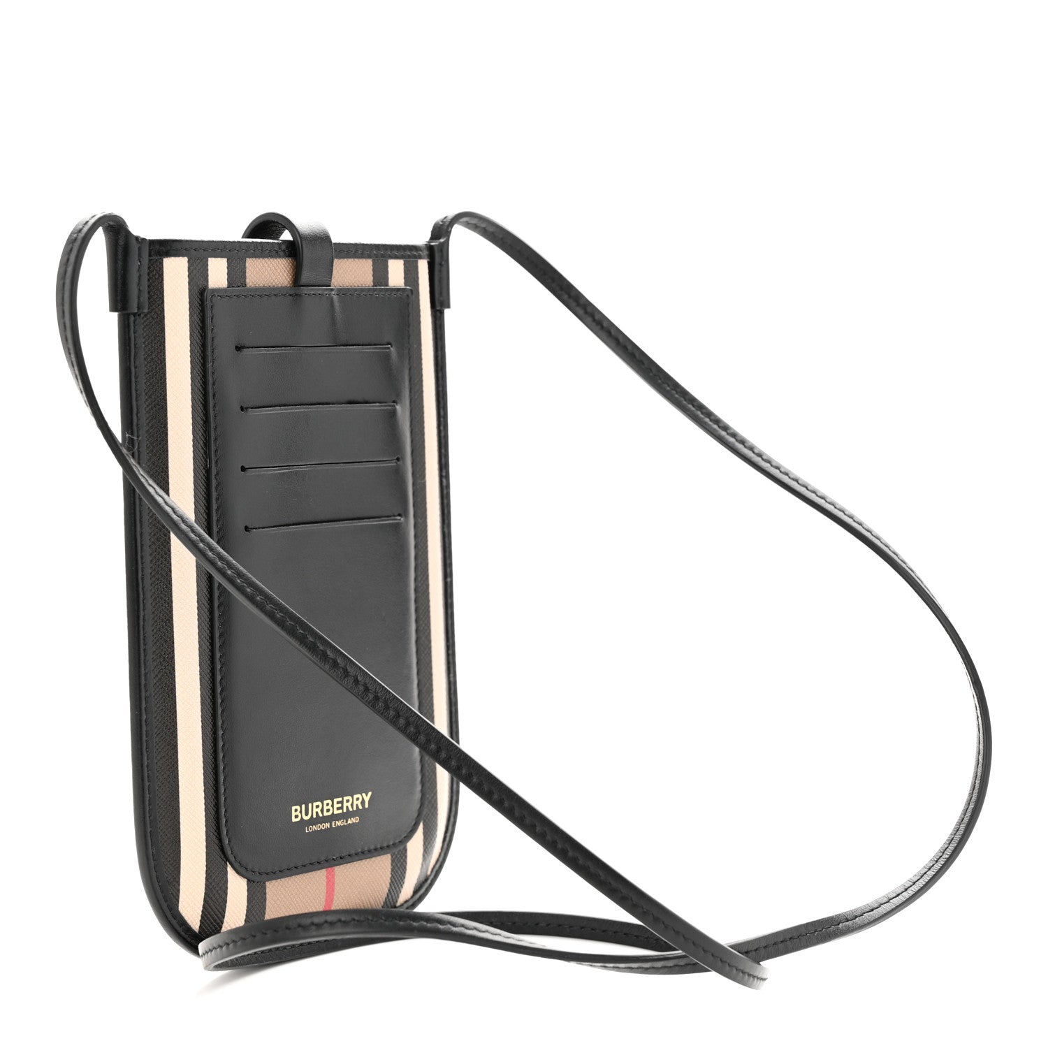 Burberry E-Canvas Calfskin Icon Stripe Anne Phone Case With Strap Archive Beige 3 of 13