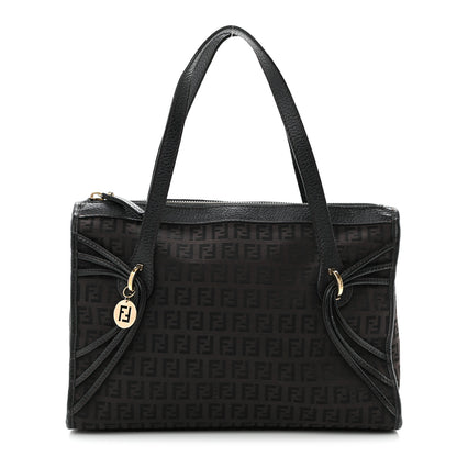 Fendi Zucchino Shoulder Bag Black 1 of 12