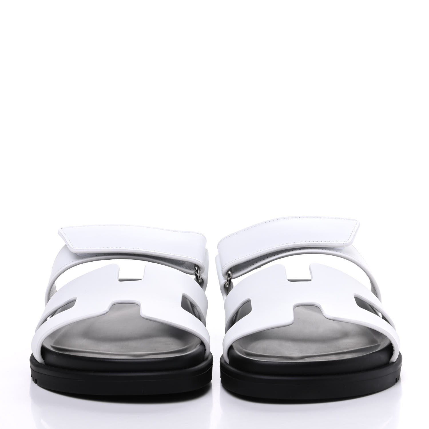 Hermes Calfskin Womens Chypre Sandals 36 White 2 of 9