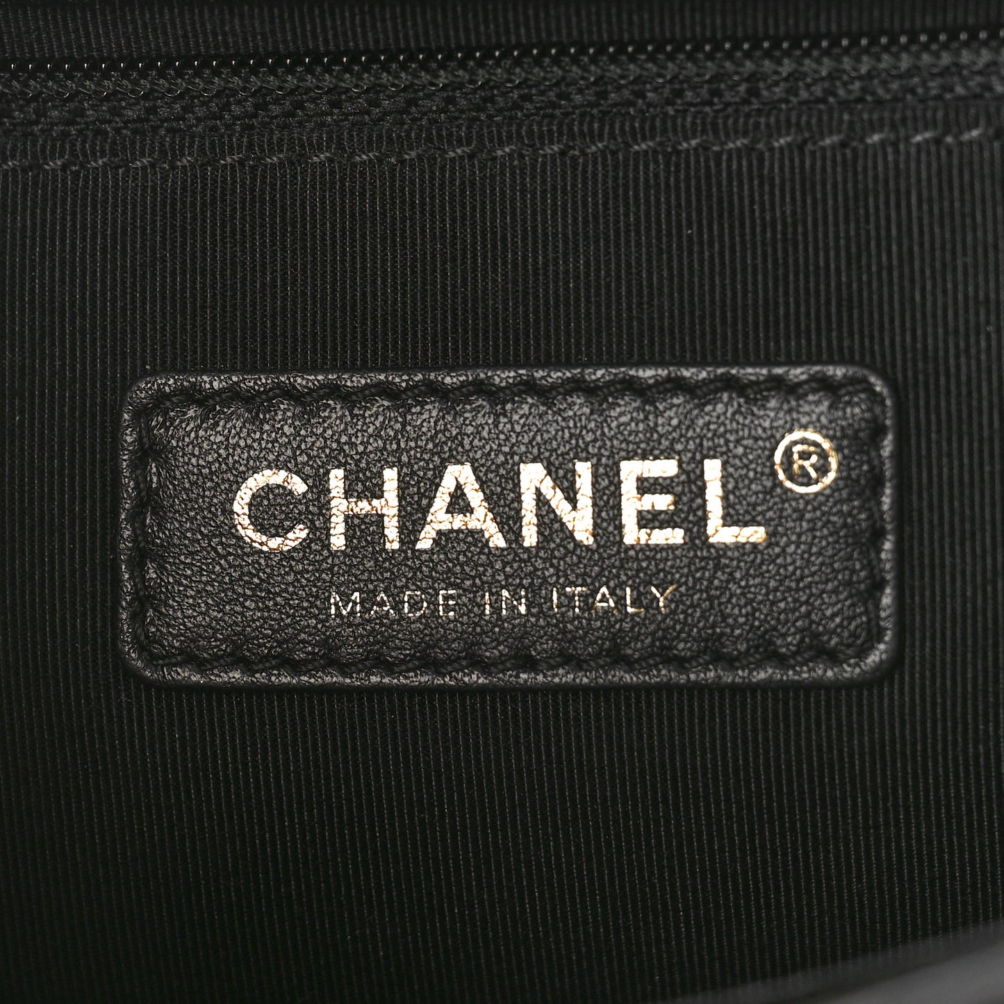 Lambskin Quilted Large Boy Flap Black