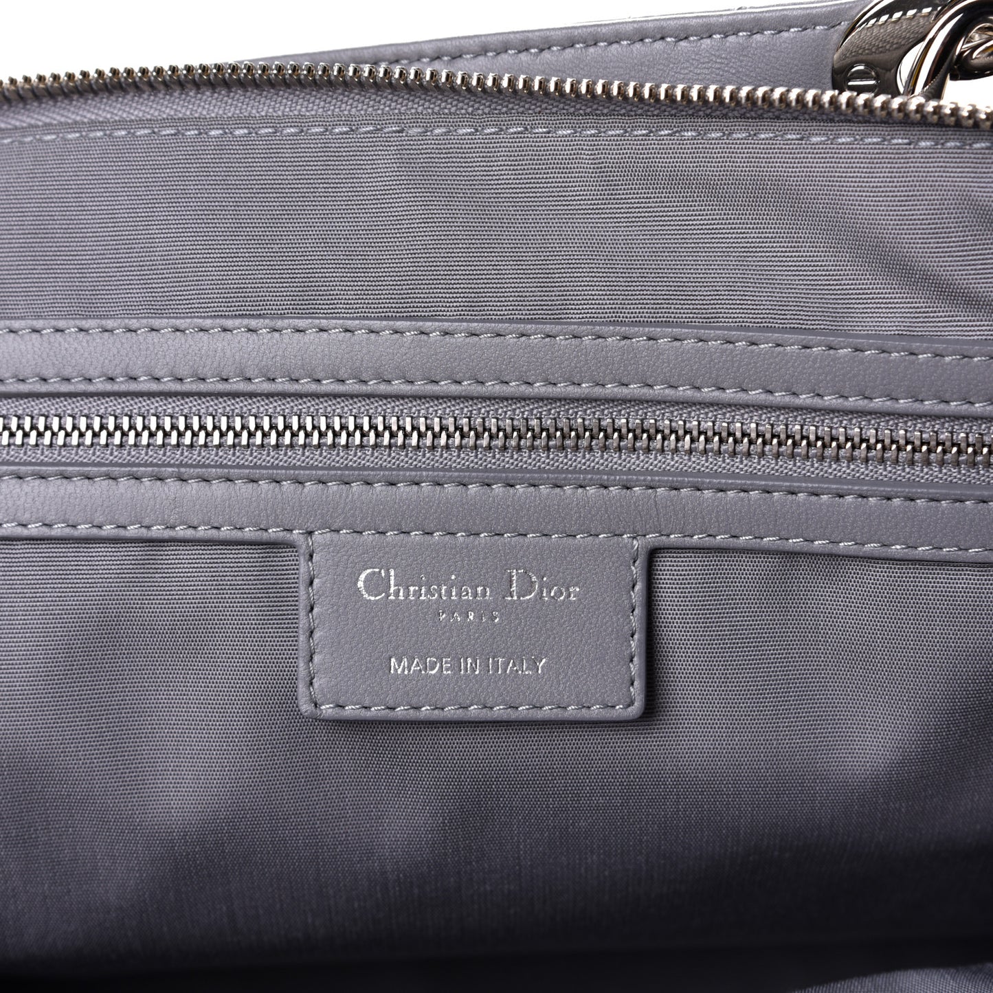 Lambskin Cannage Large Dior Soft Shopping Tote Grey