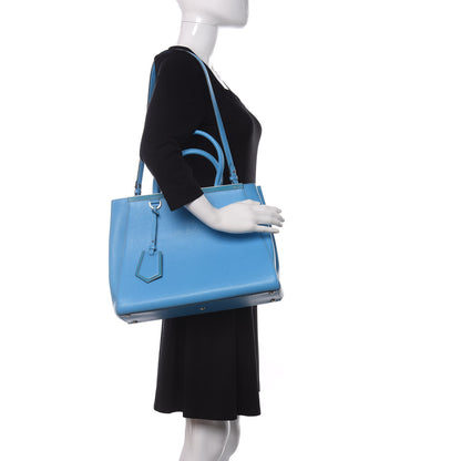 Fendi Vitello Elite Medium 2Jours Tote Maldives 2 of 9