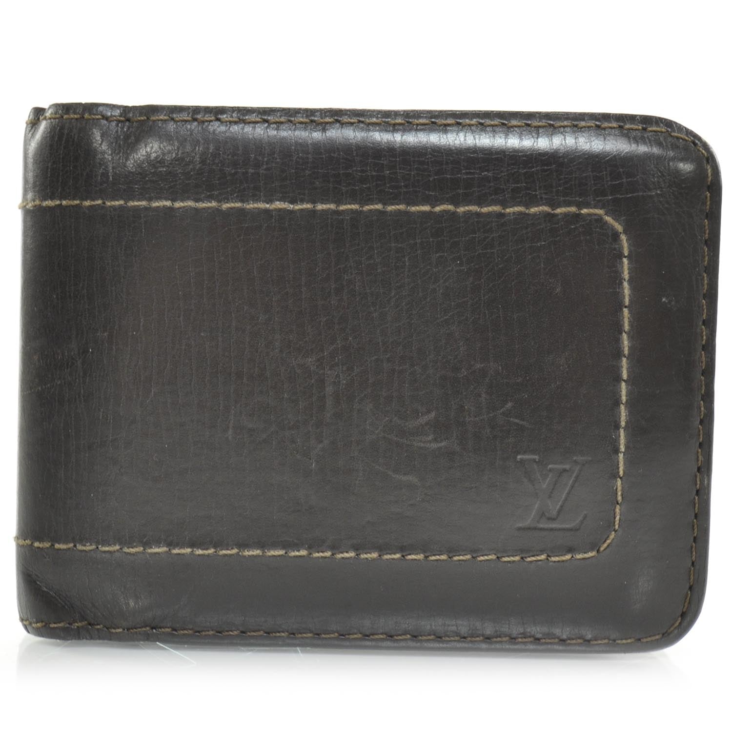 Louis Vuitton Utah Leather 6 Cards and Bill Holder Wallet 1 of 8