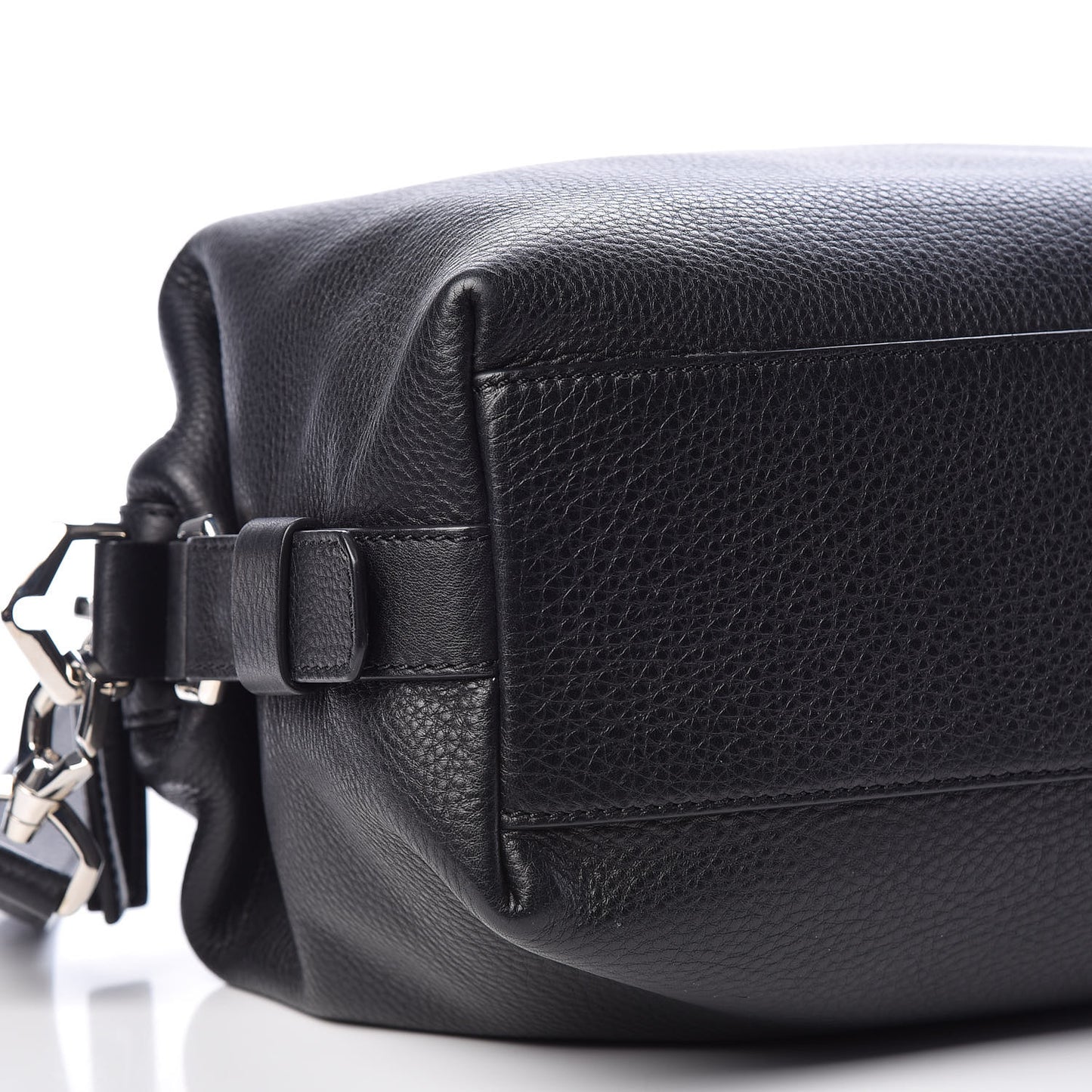 Pebbled Calfskin Small Nightingale Black