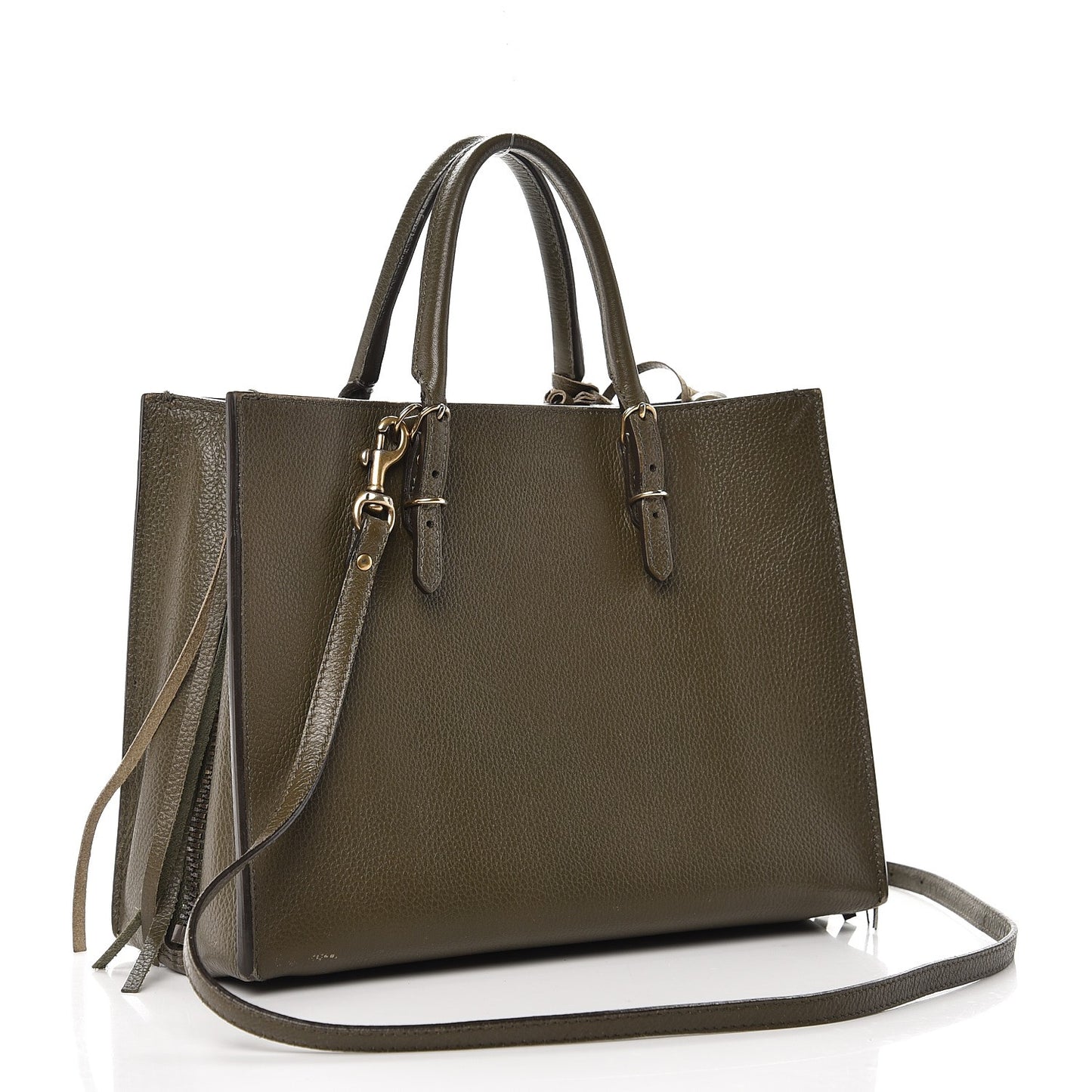 Veau Papier A6 Zip Around Tote Green