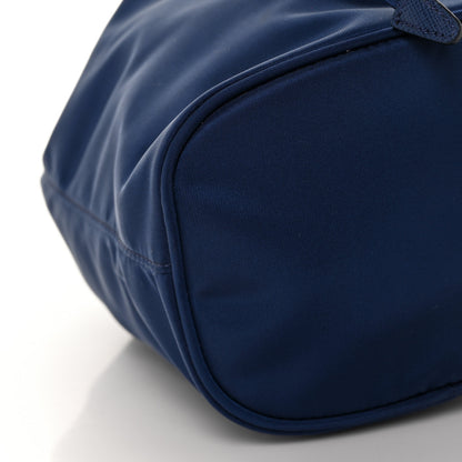 Prada Saffiano Tessuto Nylon Bucket Wristlet Royal 6 of 7
