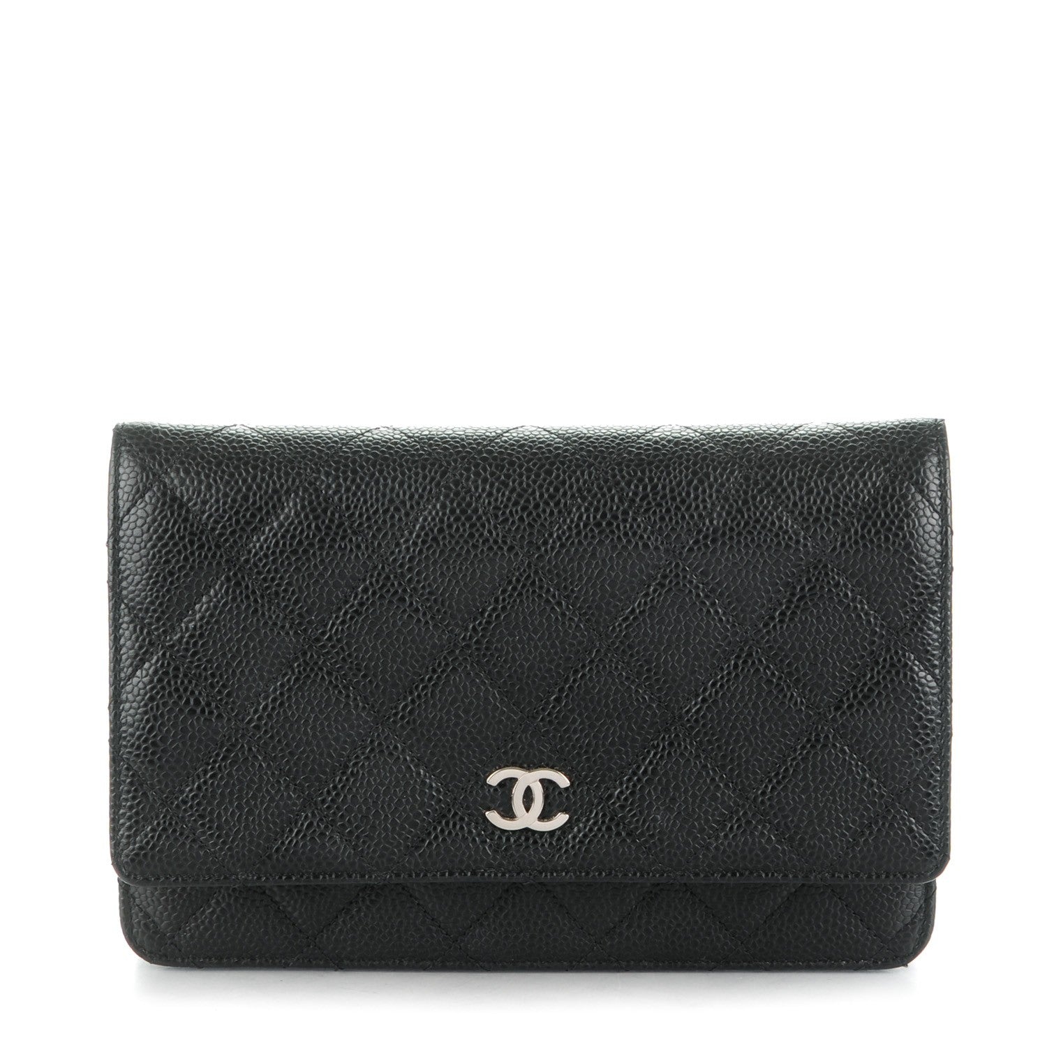 Chanel Caviar Quilted Wallet On Chain WOC Black 1 of 8