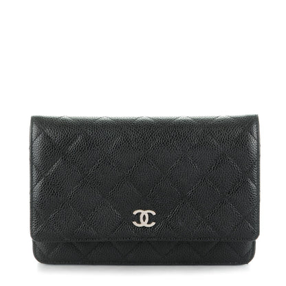 Chanel Caviar Quilted Wallet On Chain WOC Black 1 of 8