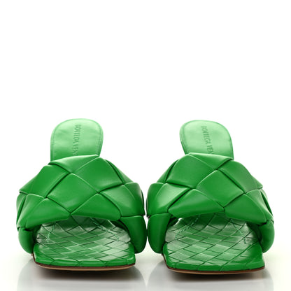 Bottega Veneta Nappa Maxi Intrecciato Lido 90mm Mule Sandals 36 Grass 2 of 7