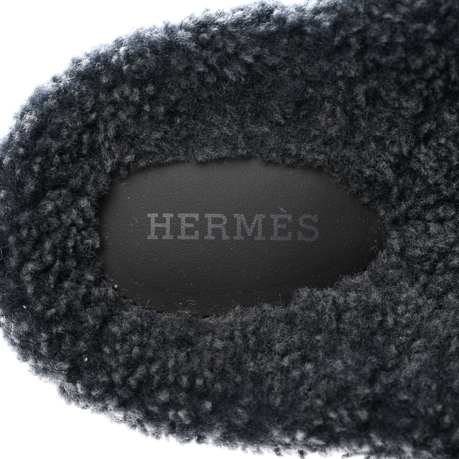Hermes Woolskin Womens Chypre Sandals 41 Gris Chine 6 of 9