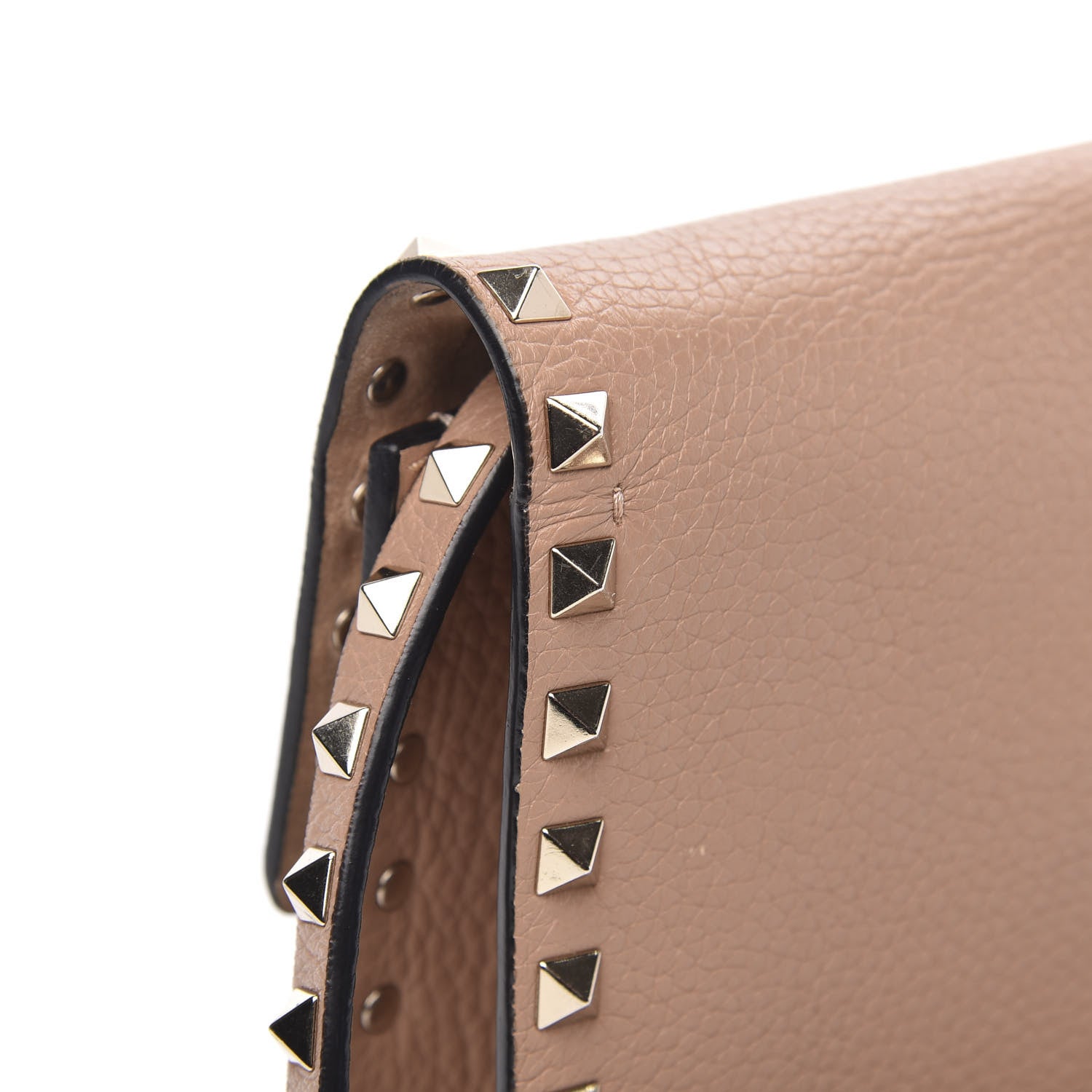 Valentino Garavani Pebbled Calfskin Medium Rockstud Flip Lock Crossbody Bag Skin Sorbet 12 of 13