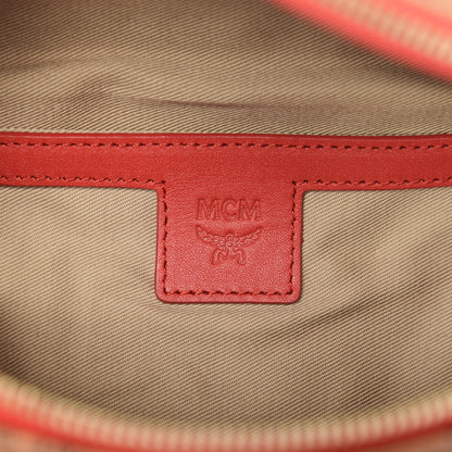 MCM Skyoptic Visetos Small Fursten Belt Bag Diamond Cognac 6 of 9