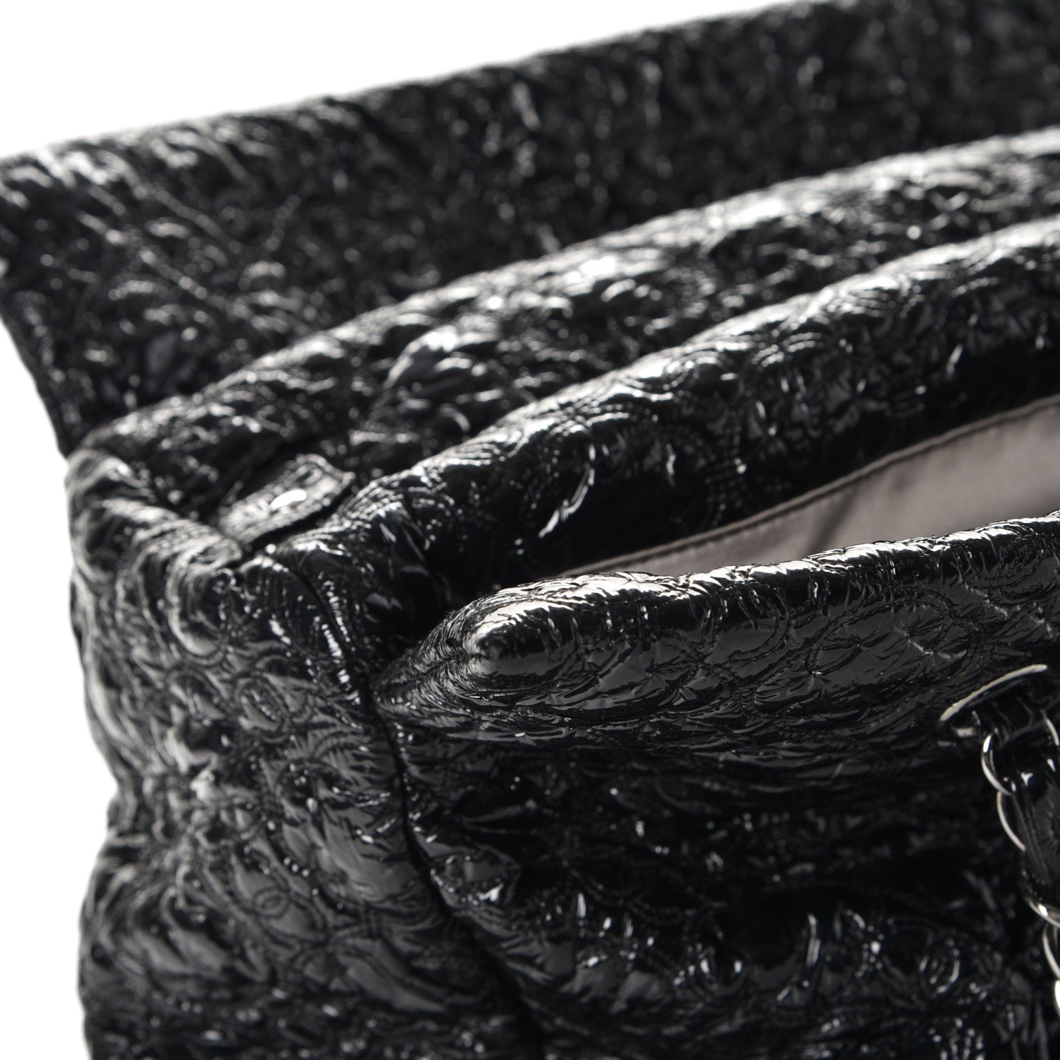 Chanel Vinyl Rock in Moscow Tote Black 12 of 13