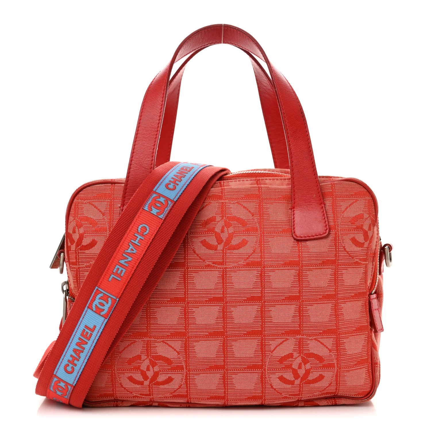 Chanel Nylon Small Travel Tote Red 1 of 20