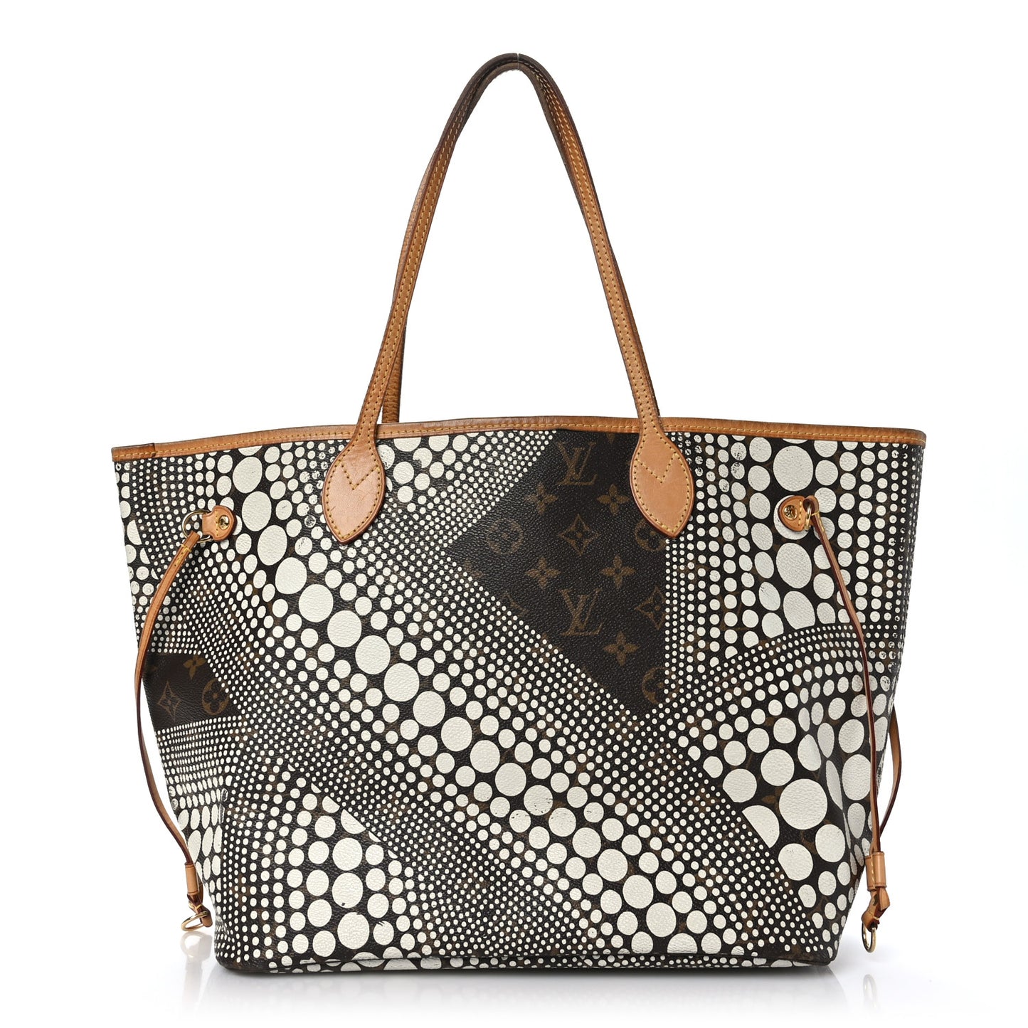 Monogram Kusama Waves Neverfull MM White