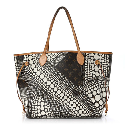 Louis Vuitton Monogram Kusama Waves Neverfull MM White 1 of 9