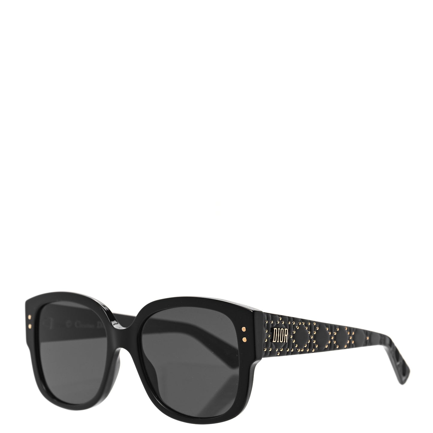 Acetate Lady Dior Studs Sunglasses Black