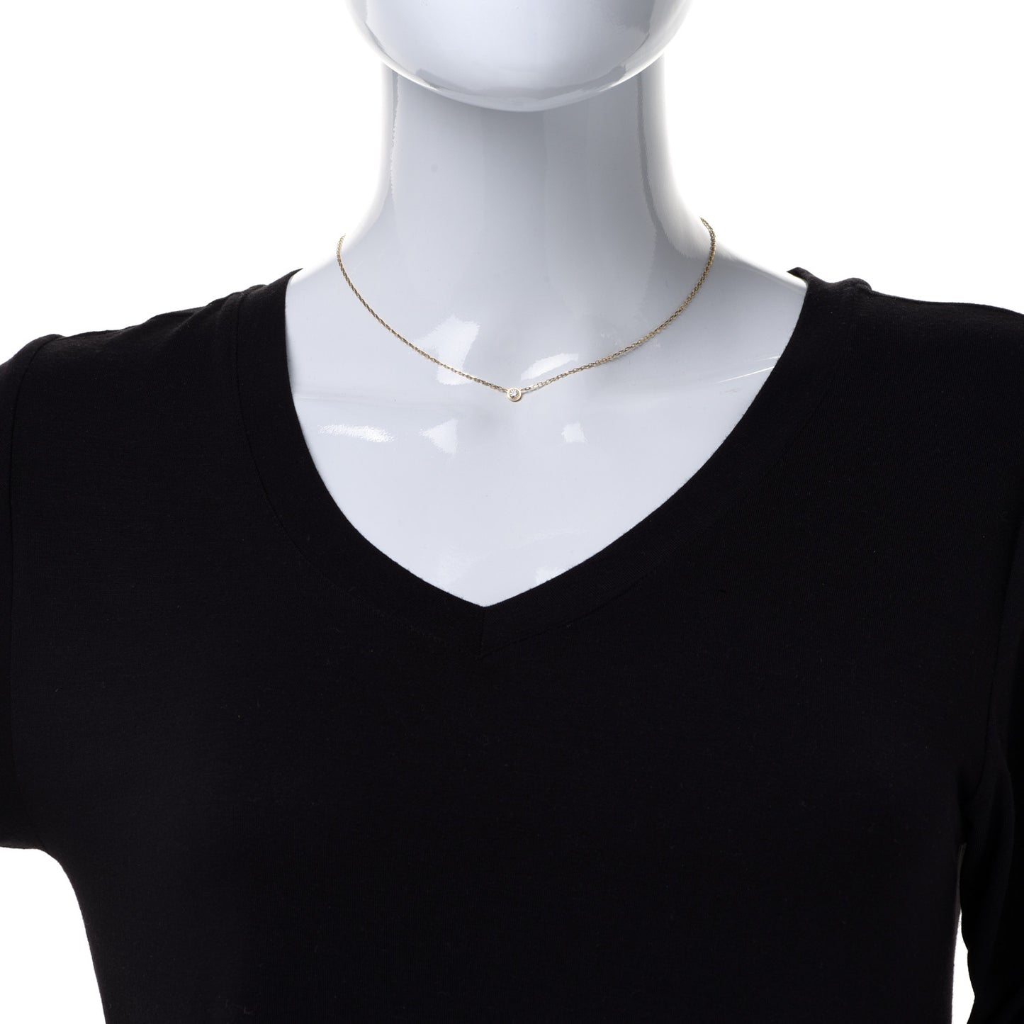 18K Yellow Gold Diamond SM D'Amour Pendant Necklace