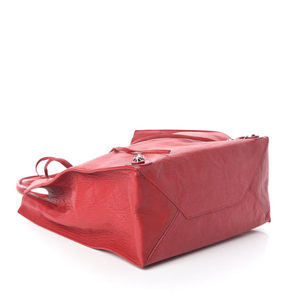 Balenciaga Veau Papier A5 Tote Rouge Grenade 3 of 7