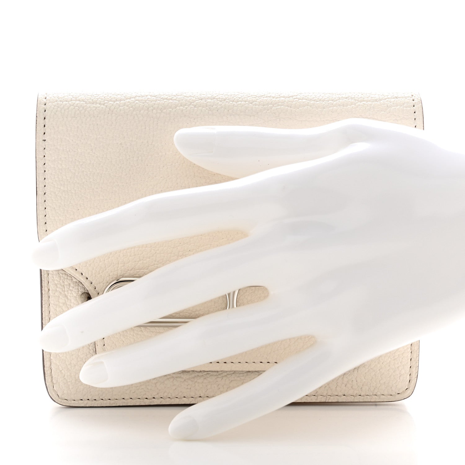 Hermes Chevre Mysore Roulis Slim Wallet Nata 3 of 9