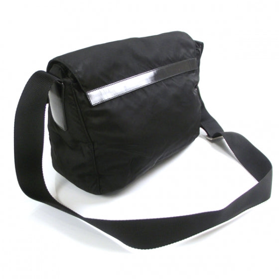 Tessuto Nylon Messenger Bag Black