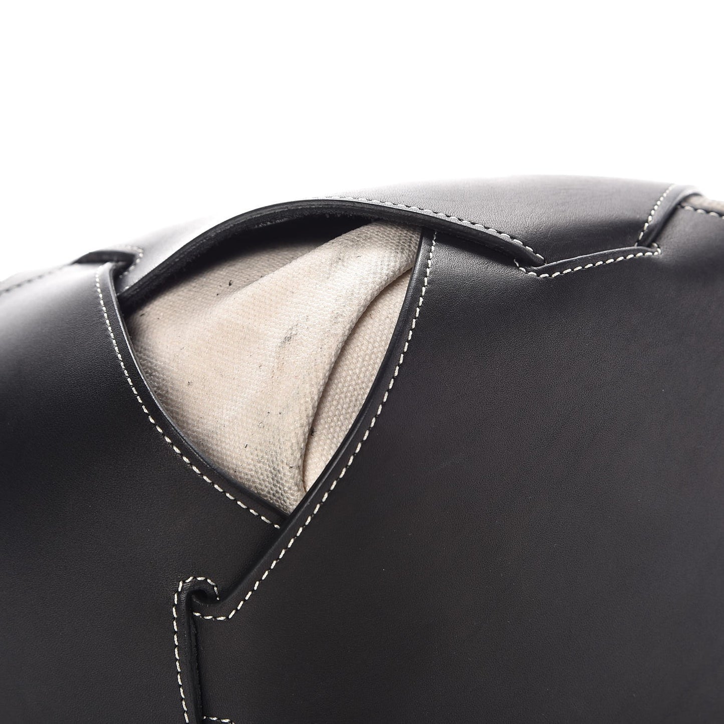 Natural Calfskin Large Holdall Shoulder Bag Black