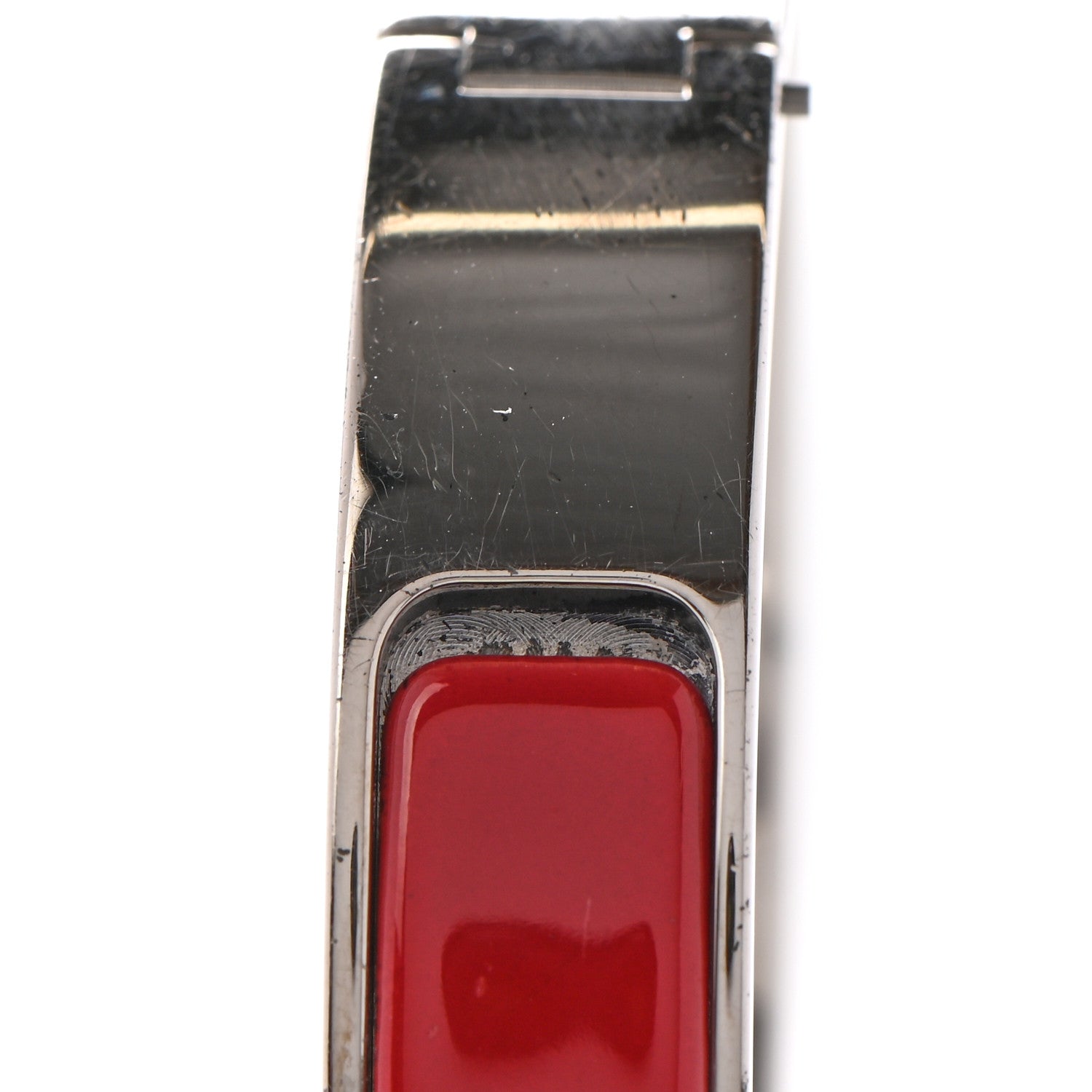 Hermes Enamel Narrow Clic Clac H Bracelet PM Red 8 of 12