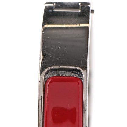Hermes Enamel Narrow Clic Clac H Bracelet PM Red 8 of 12