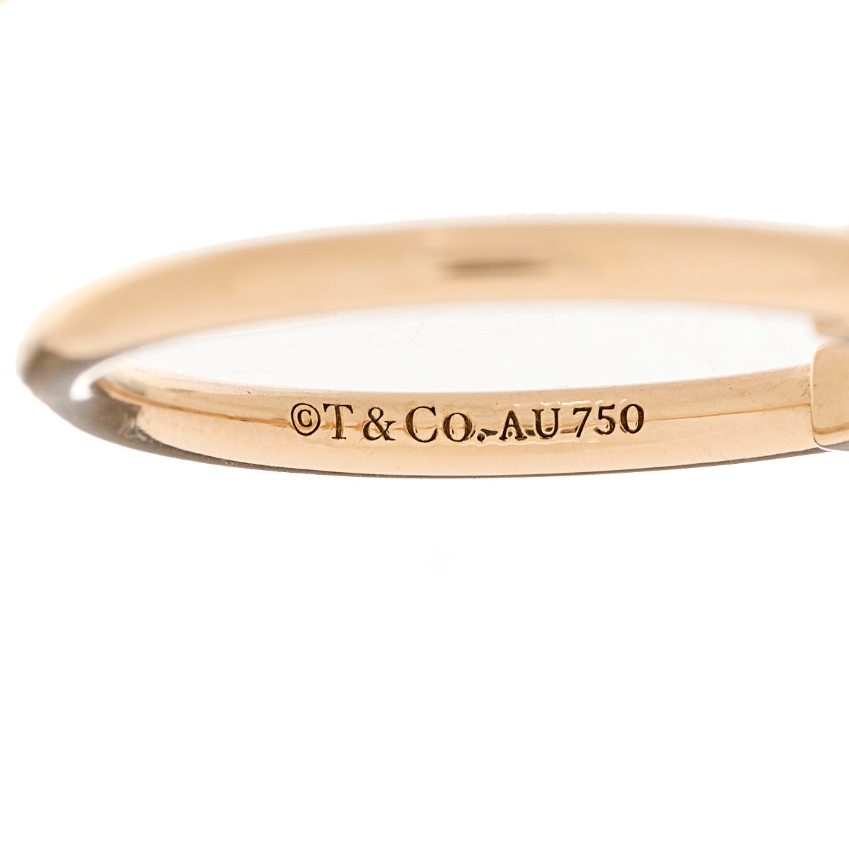 18K Rose Gold T Wire Ring 51 5.75