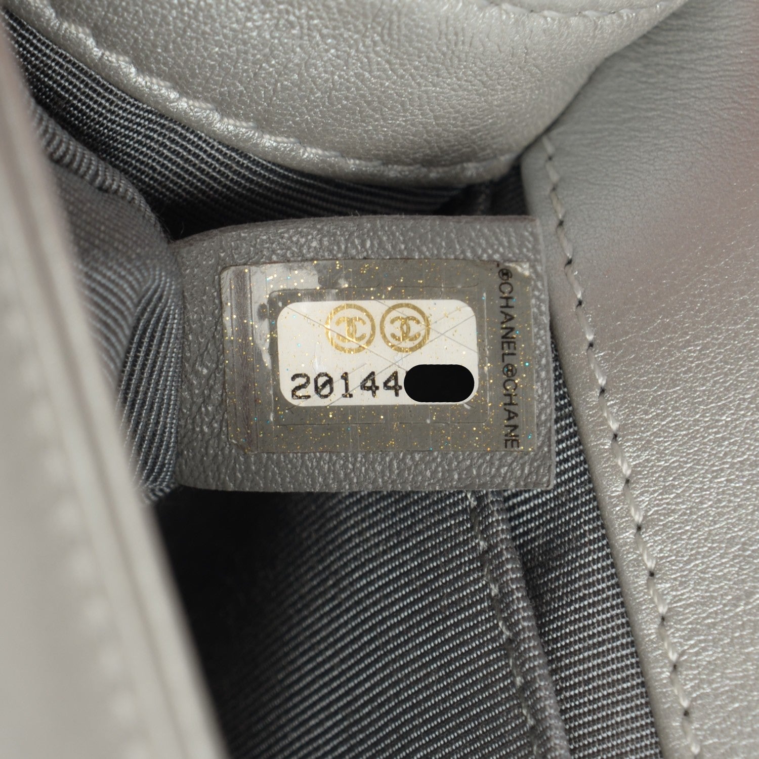 Chanel Calfskin Quilted Small Boy Flap Silver 8 of 9