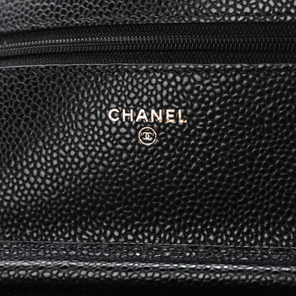 Chanel Caviar Quilted Wallet On Chain WOC Black 5 of 7