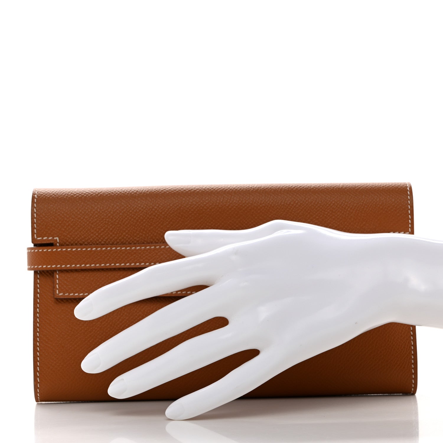 Hermes Epsom Kelly Longue Wallet Gold 2 of 10