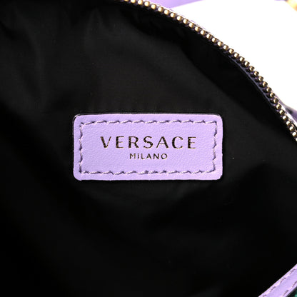 Versace Nylon Calfskin Barocco Mosaic Print Hobo Bag Jacaranda Multicolor 7 of 14