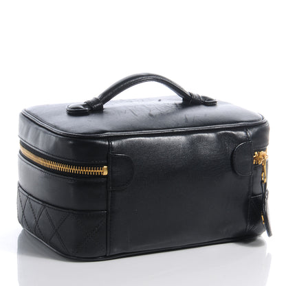 Chanel Lambskin Vanity Cosmetic Bag Black 3 of 10